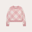 Pull manches longues rose poudrée femme