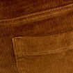 Pantalon bootcut taille haute velours marron femme