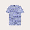 Blouse manches courtes bleu electrique femme