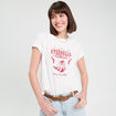 T-shirt manches courtes blanc femme