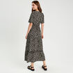 Robe longue évasée multicolore femme