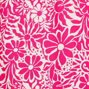 Robe longue évasée rose fushia femme