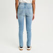Jeans slim 5 poches denim bleach femme