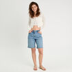 Gilet noué court ecru femme