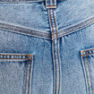 Jean barrel long en coton denim double stone femme