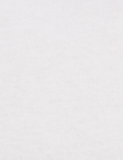 T-shirt détail noeud ecru femme