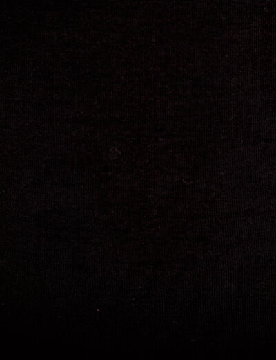 Top ajust&eacute; col rond manches courtes noir femme
