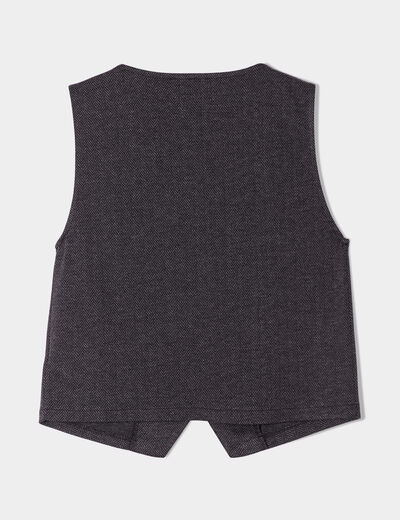 Veston sans manches blanc femme