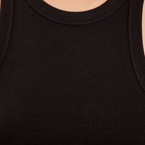 debardeur cotele noir femme Débardeur côtelé noir femme