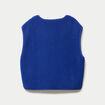 Gilet sans manches effet polaire bleu electrique femme