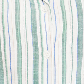 Chemise manches courtes vert femme