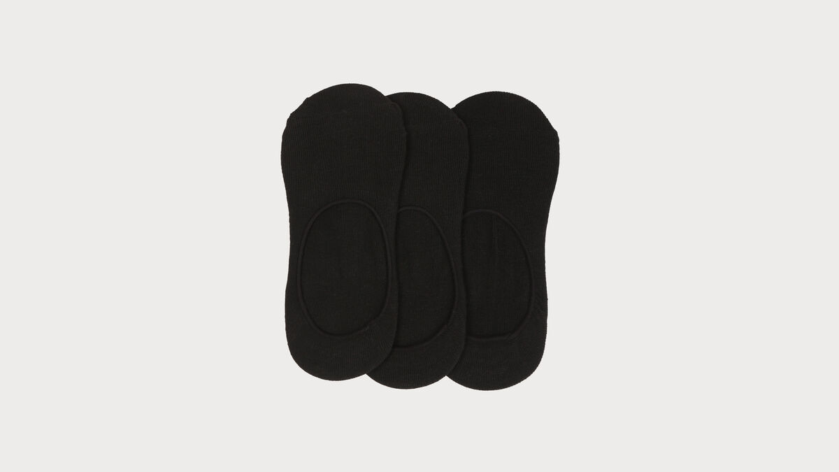 Lot 3 paires couvre pieds noir femme