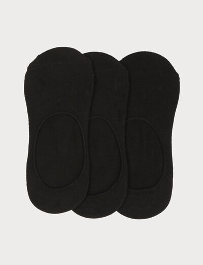 Lot 3 paires couvre pieds noir femme