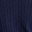 Gilet manches longues ajusté bleu marine femme