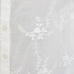 Blouse brod&eacute;e col mao manches 3/4 ecru femme