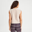 Pull sans manches sable femme