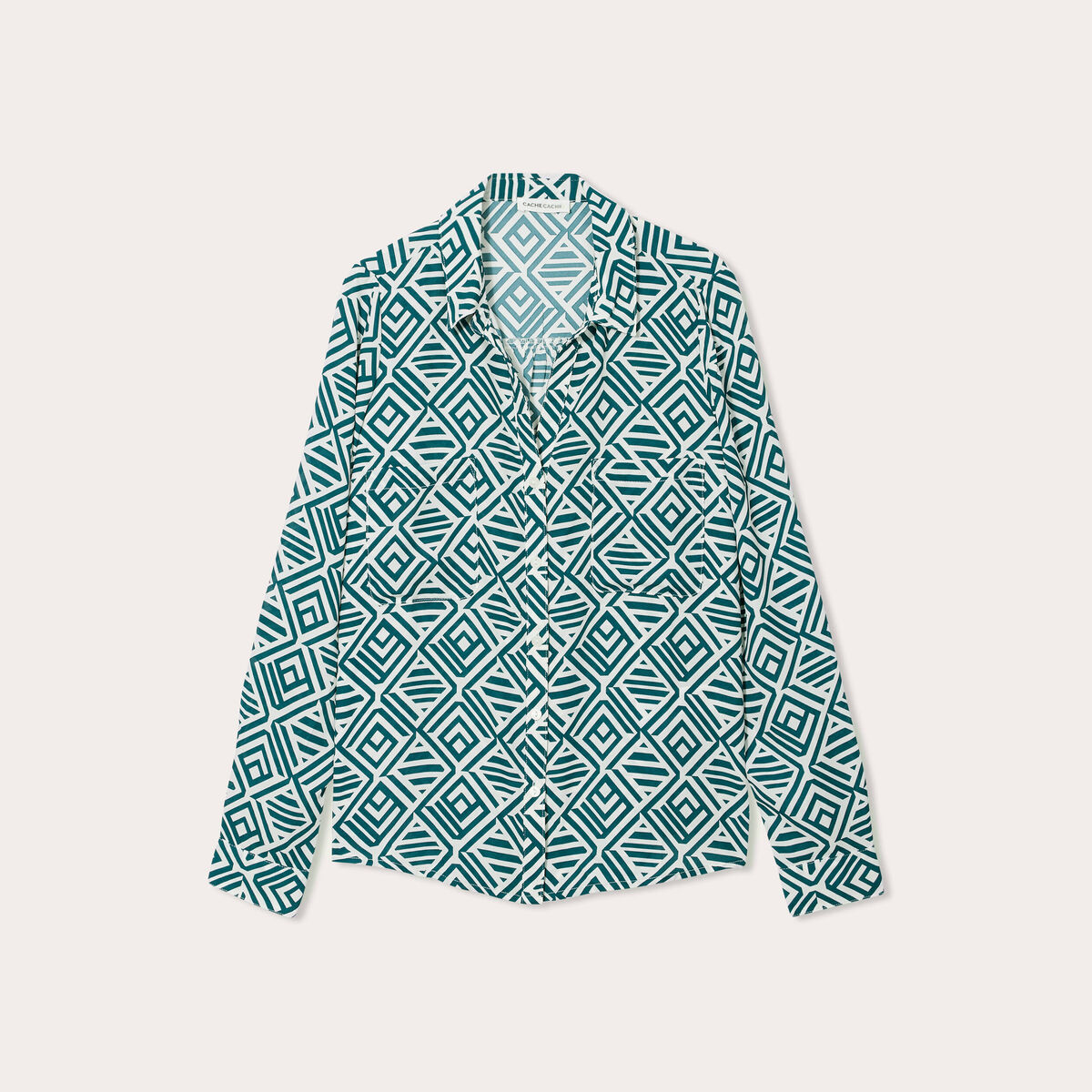 Chemise manches longues blanc femme