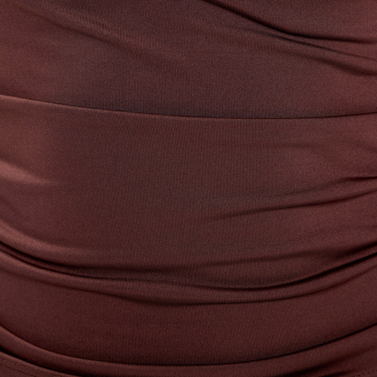 T-shirt ajust&eacute; manches longues marron fonc&eacute; femme