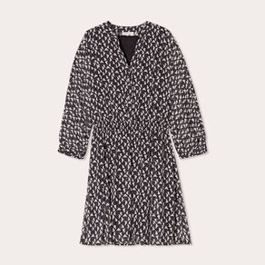 robe evasee manches 34 noir femme Robe évasée manches 3/4 noir femme