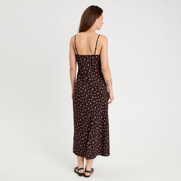 robe longue droite bretelles noir femme Robe longue droite bretelles noir femme
