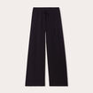 Pantalon large fluide noir femme