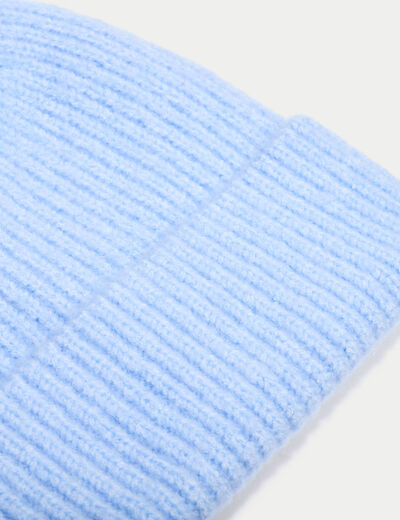Bonnet bleu ciel femme