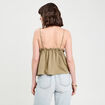 Caraco bretelles fines vert kaki femme