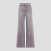 Jeans wide leg denim gris femme