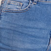 Short droit en jean denim stone femme