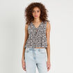 Blouse nou&eacute;e noir femme