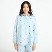 Chemise oversize brod&eacute;e Bridgerton bleu clair femme