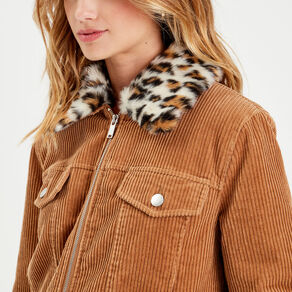 veste velours col amovible camel femme Veste velours col amovible camel femme