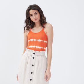 debardeur bretelles fines orange femme Débardeur bretelles fines orange femme