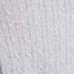 Pull manches longues col polo gris clair femme