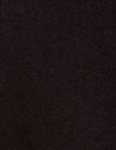 T-shirt franges crochet noir femme