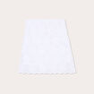 Jupe évasée effet macramé blanc femme