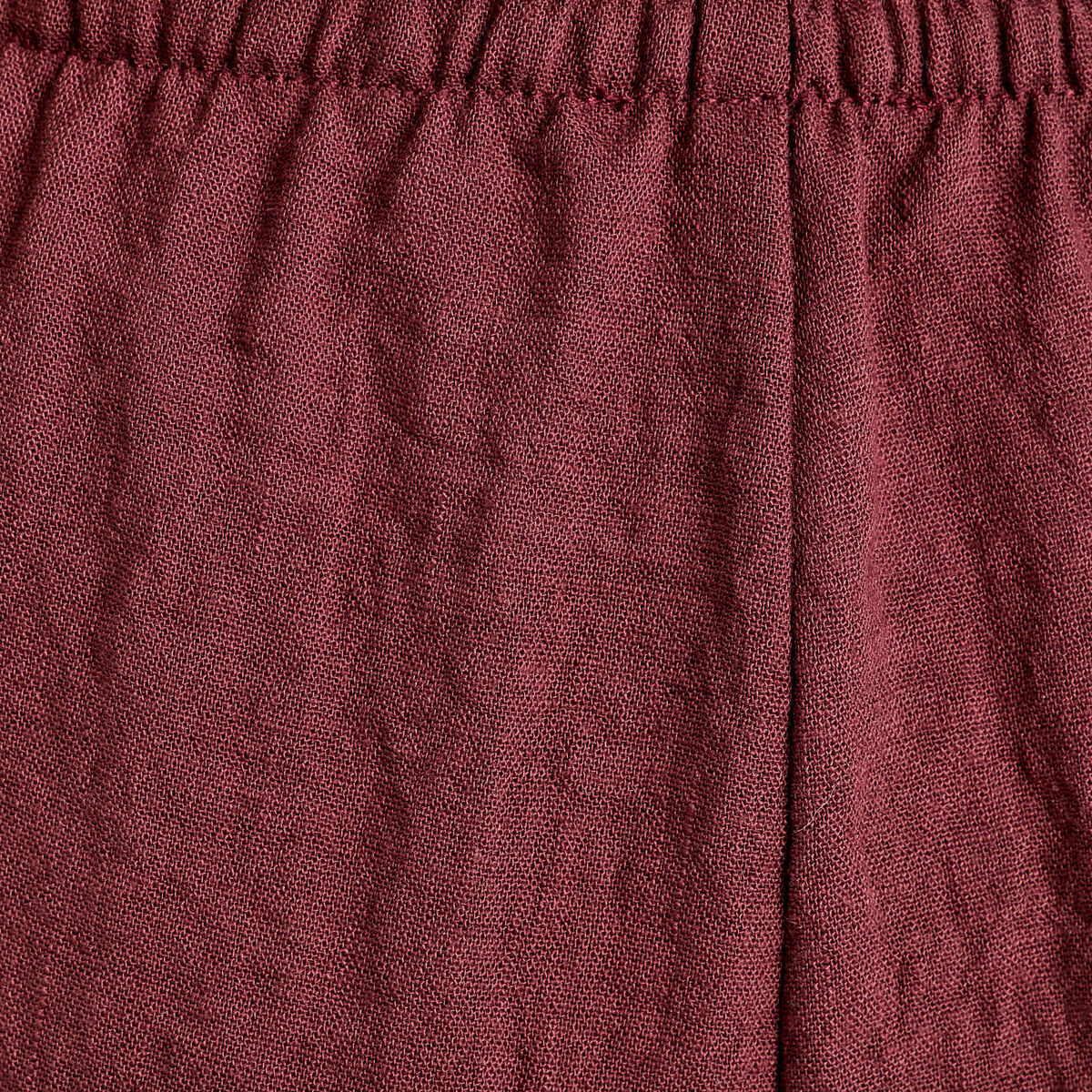 Pantalon large fluide prune femme