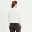 Pull manches longues ecru femme