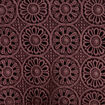 Robe longue bi-mati&egrave;re col rond marron fonc&eacute; femme