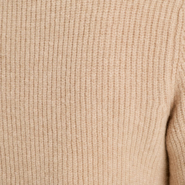 Gilet manches longues taupe femme