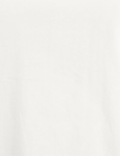 T-shirt manches courtes bijoux ecru femme