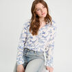 Chemise manches longues blanc femme