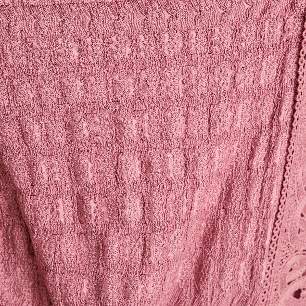 Blouse bretelles fines vieux rose femme