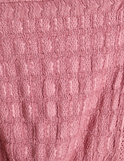 Blouse bretelles fines vieux rose femme