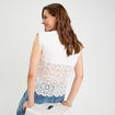 T-shirt sans manches blanc femme