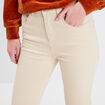 Jeans flare taille haute sable femme