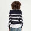 Pull manches longues 2-en-1 ecru femme