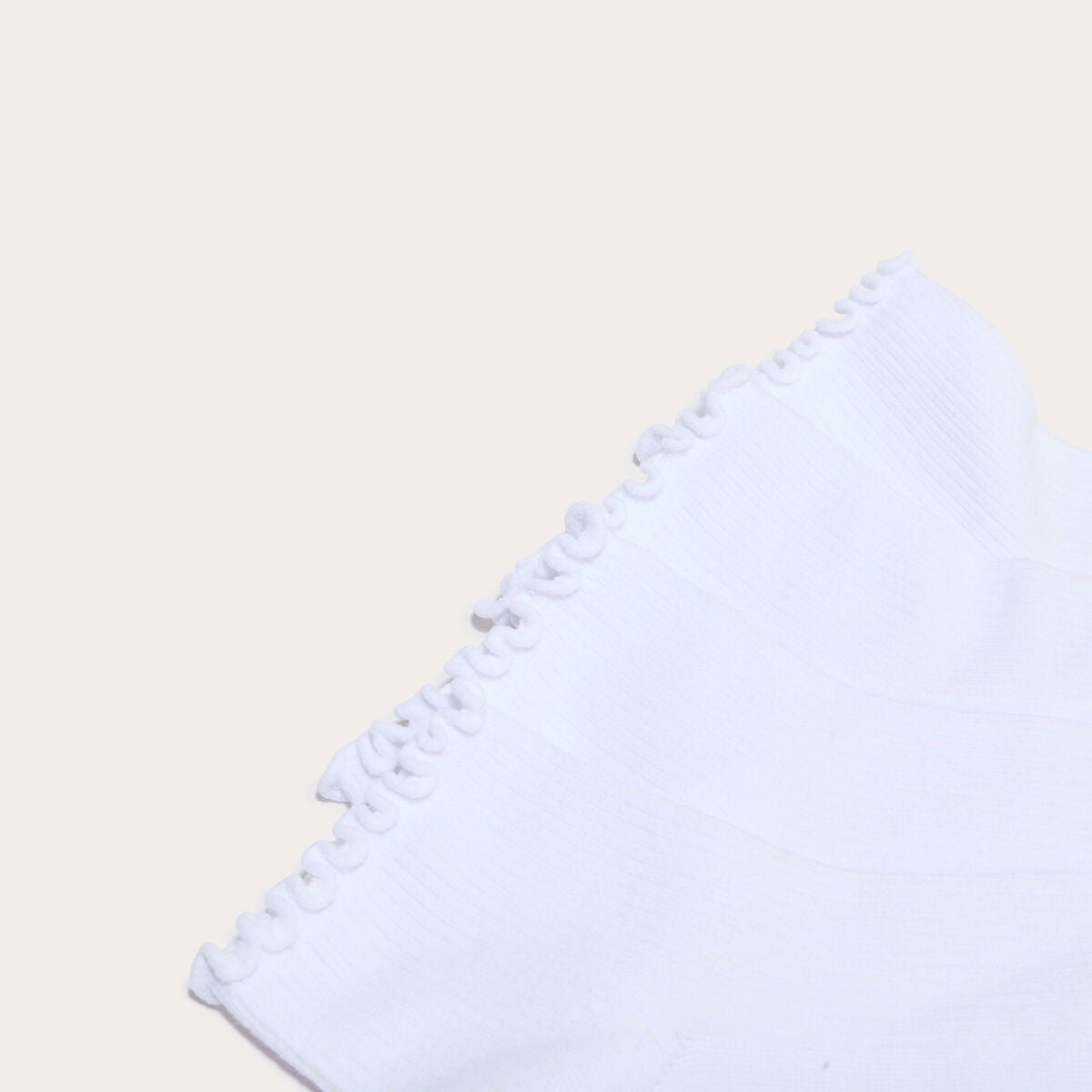 Lot de 4 paires de chaussettes ecru femme