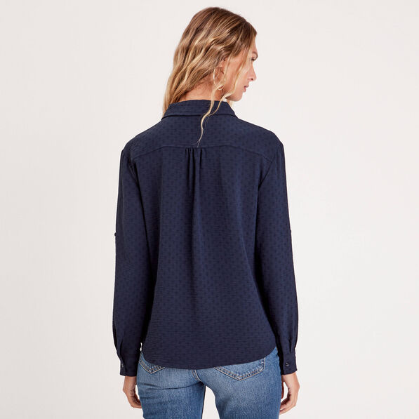 chemise manches longues bleu marine femme Chemise manches longues bleu marine femme