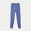 Leggings taille haute bleu fonc&eacute; femme